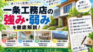 【2026年版】一条工務店は本当におすすめ？強み・弱みを性能・間取り・価格・標準仕様まで徹底解説