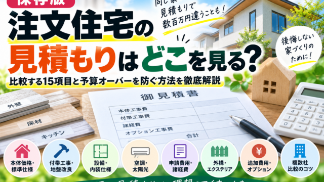 【保存版】ハウスメーカーの選び方20項目｜価格・断熱・耐震・保証・営業担当まで徹底比較