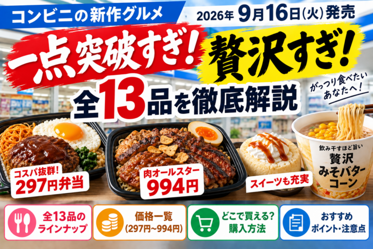 ローソン「一点突破すぎ！」「贅沢すぎ！」全13品｜297円弁当から994円肉オールスターまで比較